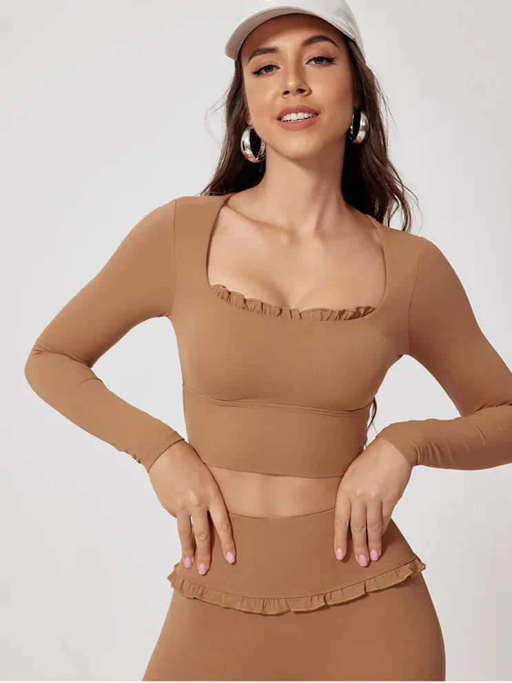 Lovely Ruffle Long Sleeve Top