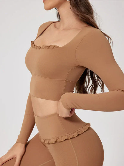 Lovely Ruffle Long Sleeve Top