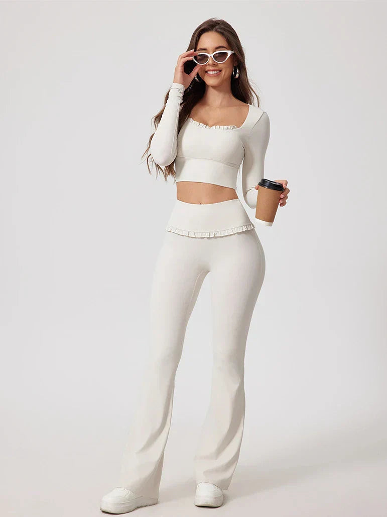 Lovely Ruffle Long Sleeve Top