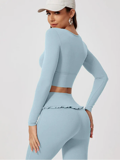 Lovely Ruffle Long Sleeve Top