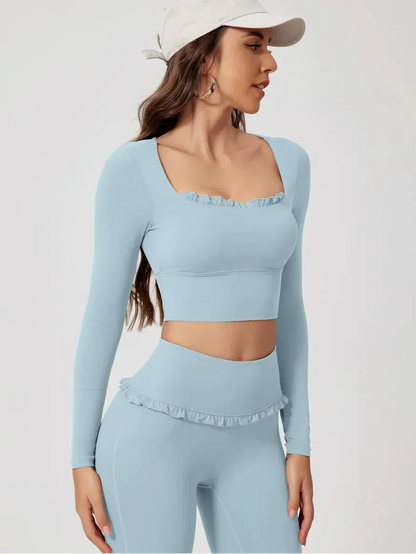 Lovely Ruffle Long Sleeve Top